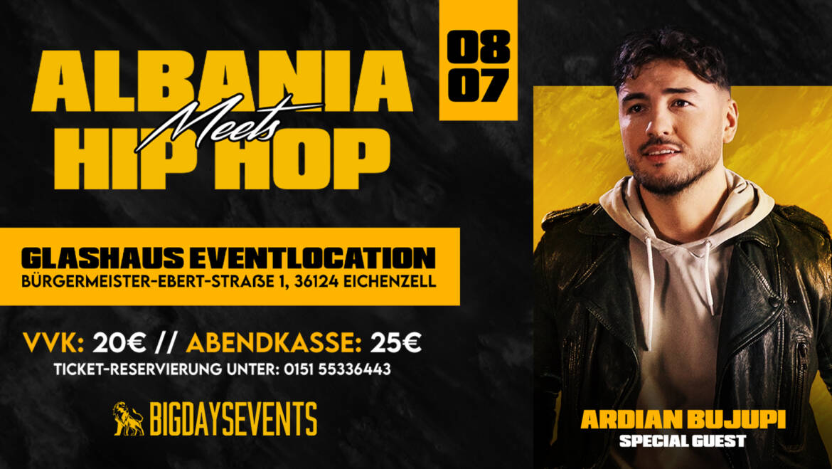 Ardian Bujupi Live – Albanian Party meets Hip Hop